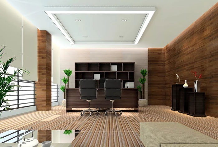 獨棟辦公樓總經理辦公室裝修設計效果圖