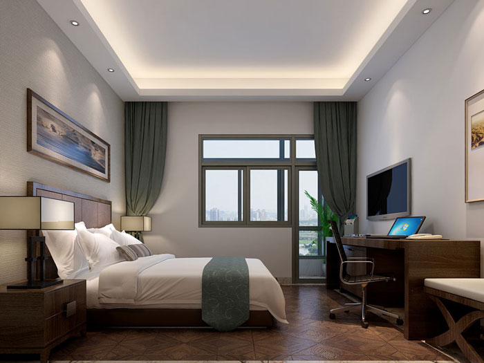 辦公室休息區中式裝修效果圖