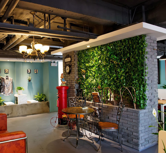 美式辦公室接待區裝修設計效果圖