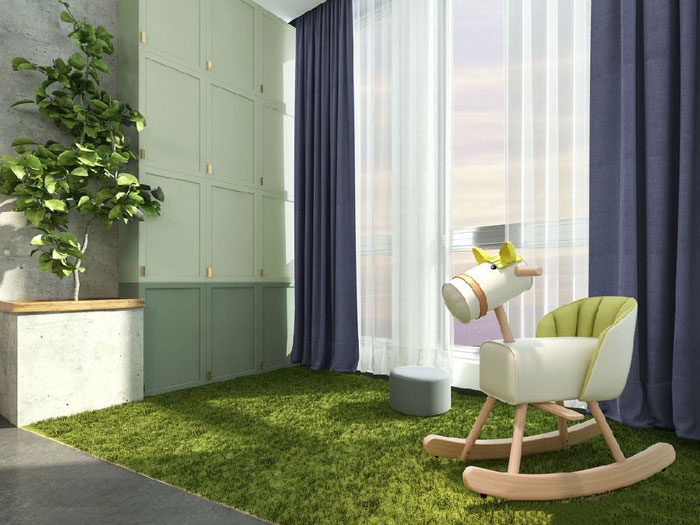 簡潔辦公室休息區裝修設計效果圖