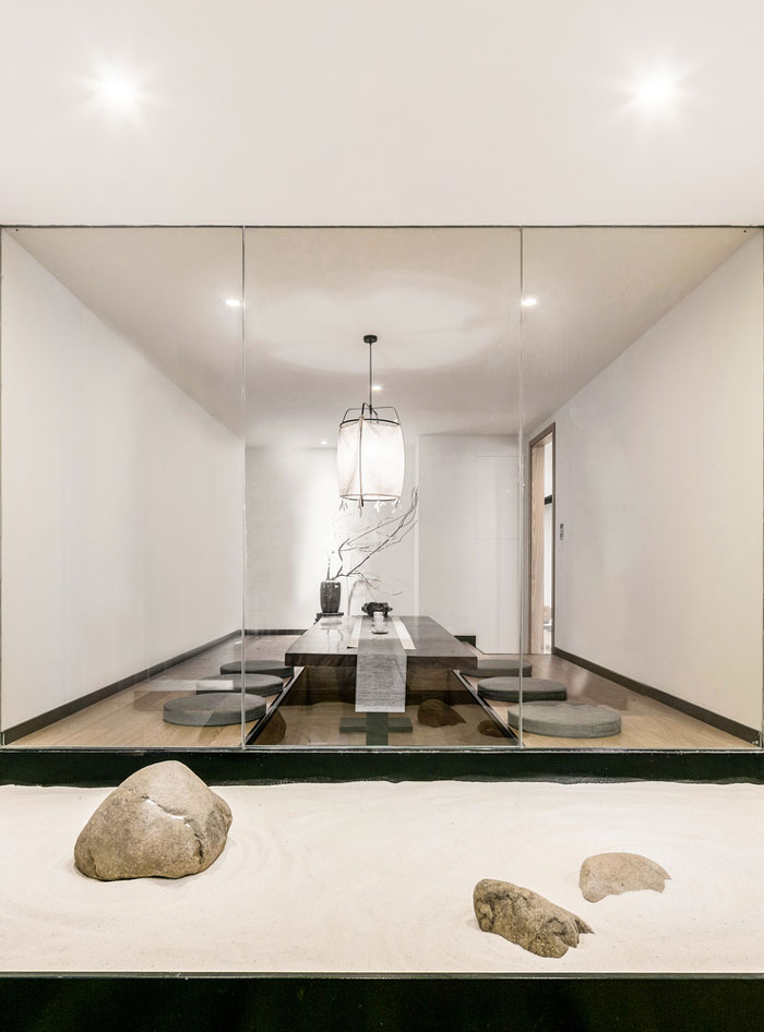 禪意辦公會所思考區(qū)裝修效果圖