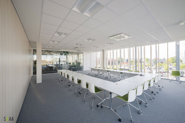 廠房研發(fā)中心辦公室會議室裝修設計效果圖