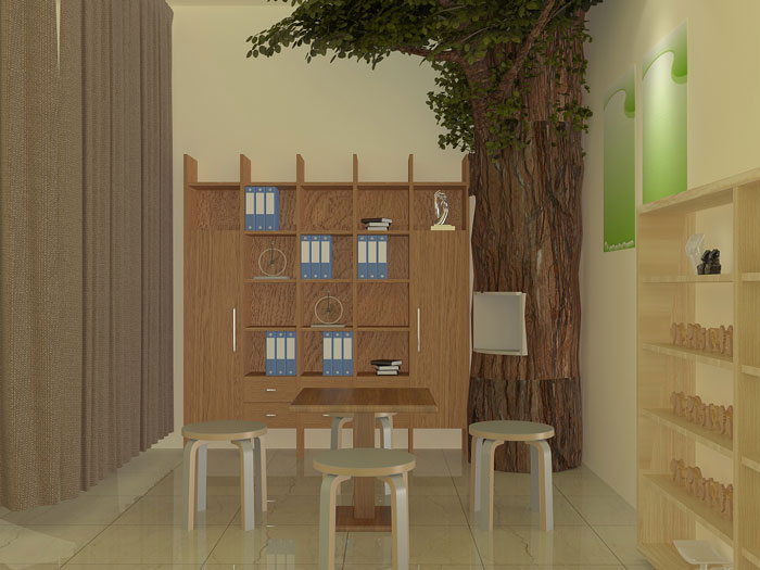 小學心理咨詢室交流區裝修設計方案