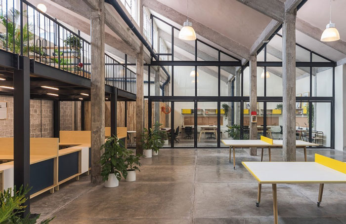 工廠(chǎng)辦公室過(guò)道改造裝修設(shè)計(jì)效果圖