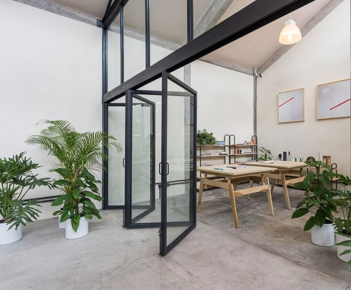 工廠(chǎng)辦公室交流區(qū)改造裝修設(shè)計(jì)效果圖