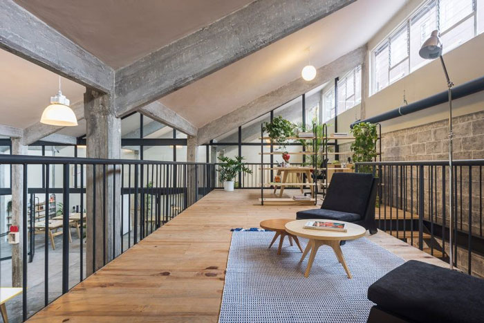 工廠(chǎng)辦公室二樓休息區(qū)改造裝修設(shè)計(jì)效果圖