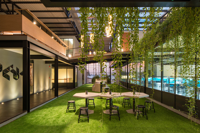 廠房寫字樓接待區裝修設計方案效果圖