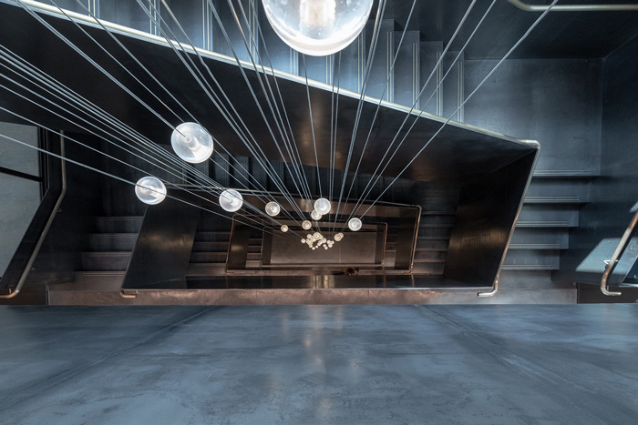 開放式辦公空間樓梯裝修設計效果圖