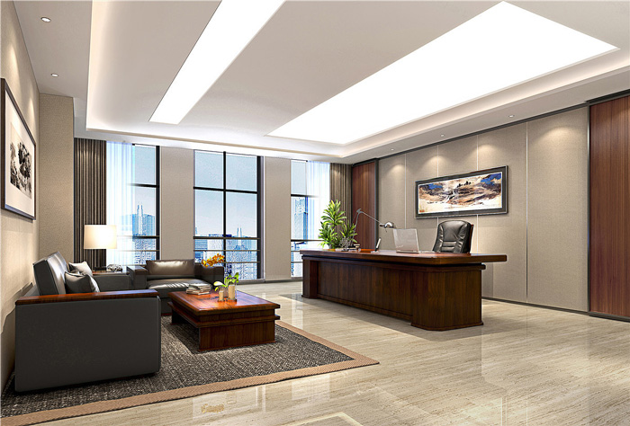 寫字樓總經理辦公室裝修設計效果圖