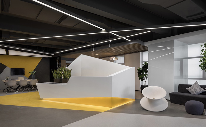 產業園辦公室接待區裝修設計效果圖