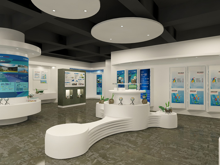 創業園區辦公樓展廳裝修設計效果圖