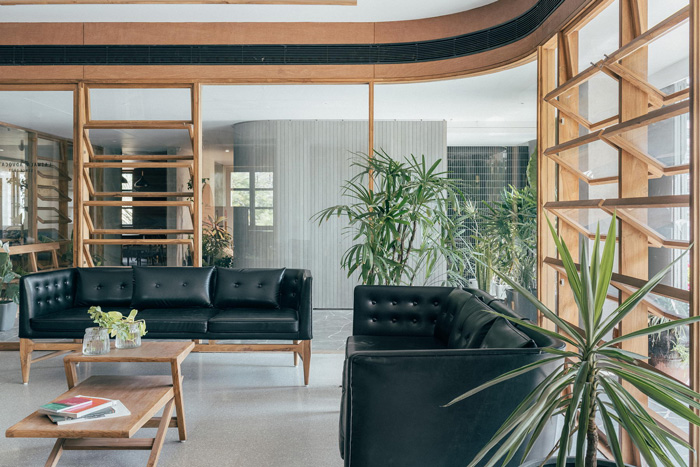 500平方事務所接待區裝修設計效果圖