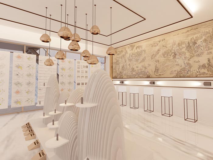 黨群服務中心展廳裝修設計效果圖