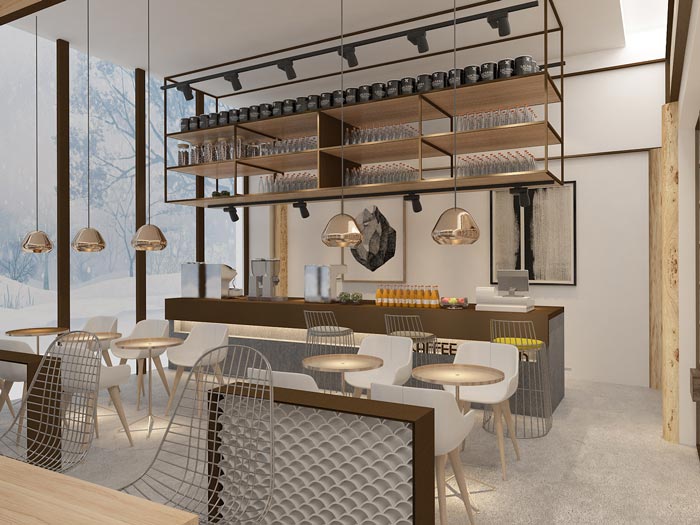 黨群服務中心書吧/咖啡館裝修設計效果圖