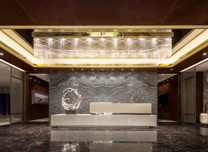 金融控股公司前臺裝修設計效果圖