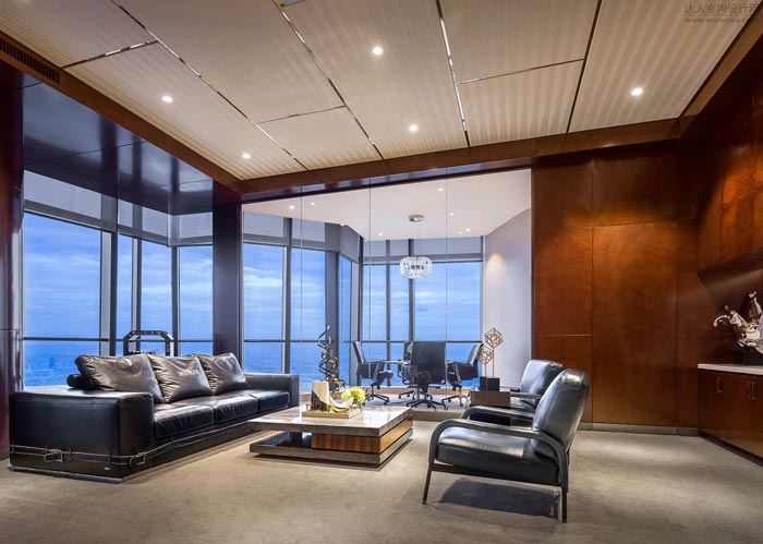 金融控股公司接待區裝修設計效果圖