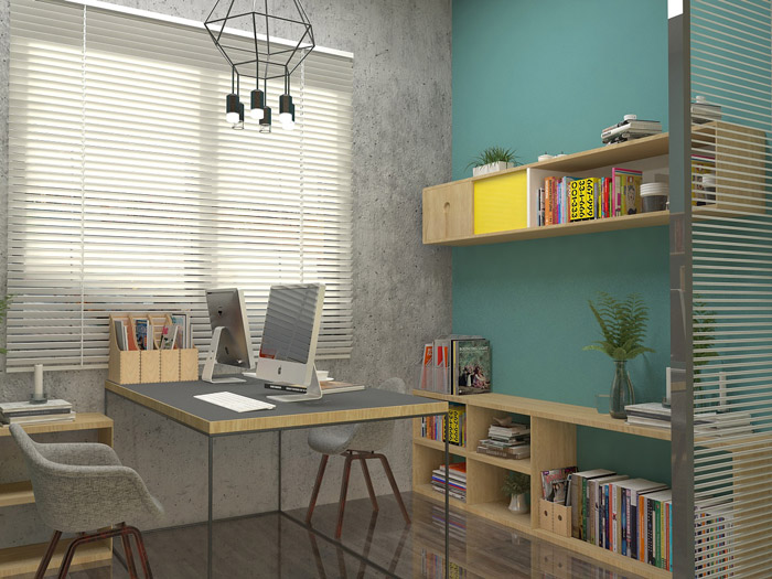 廠房改造辦公室辦公區裝修設計效果圖