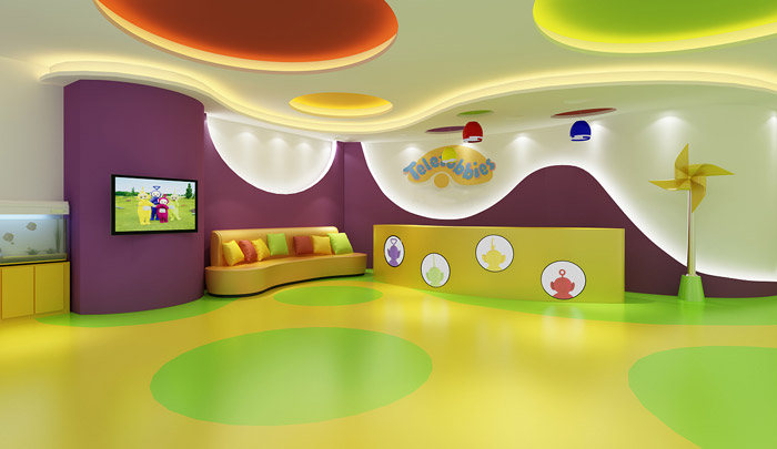 兒童教育中心前臺裝修設計效果圖