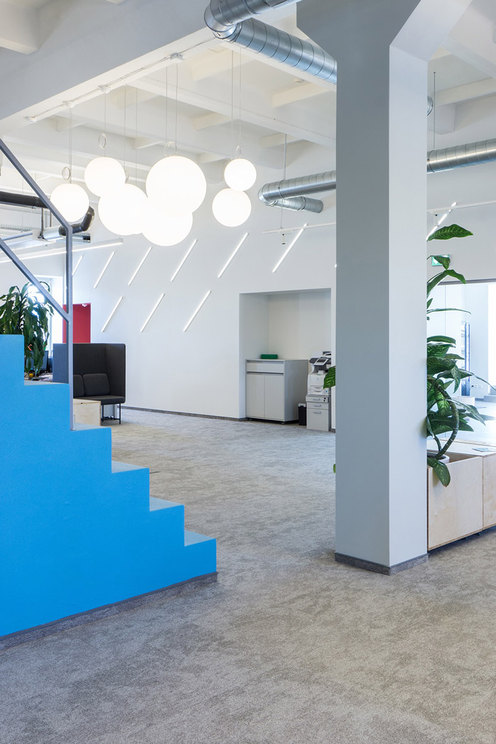 科技公司loft辦公室打印區設計方案