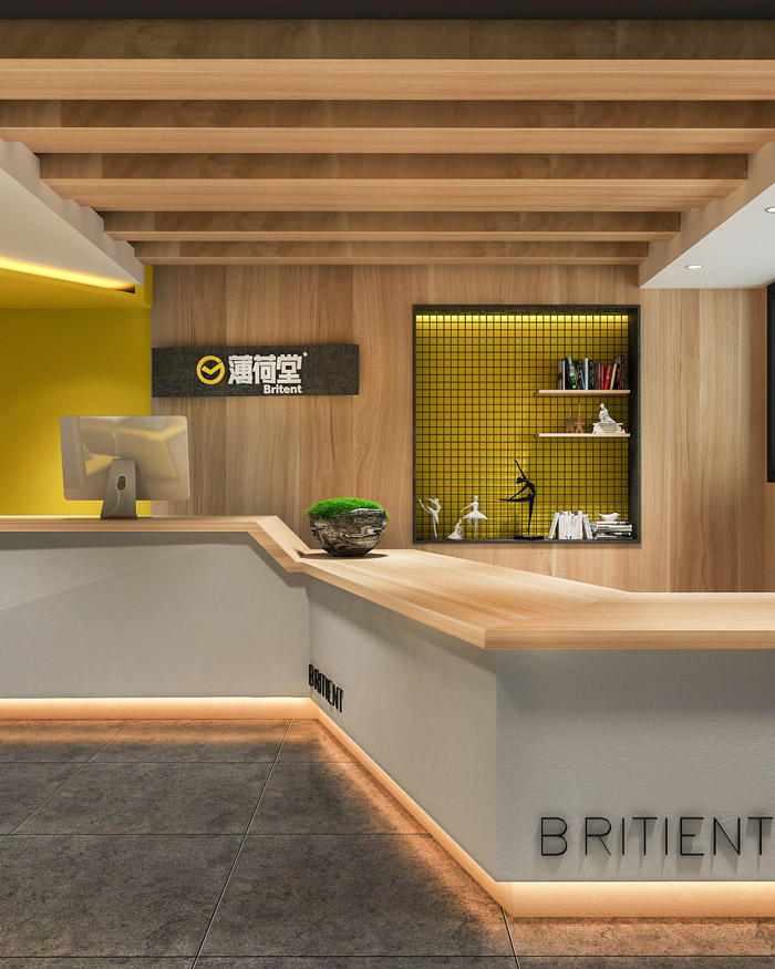 舞蹈培訓基地前臺裝修設計效果圖