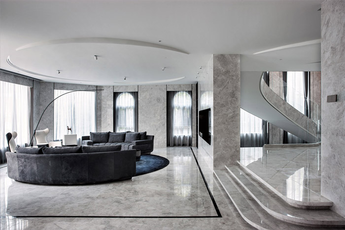 福州別墅一層裝修設計效果圖