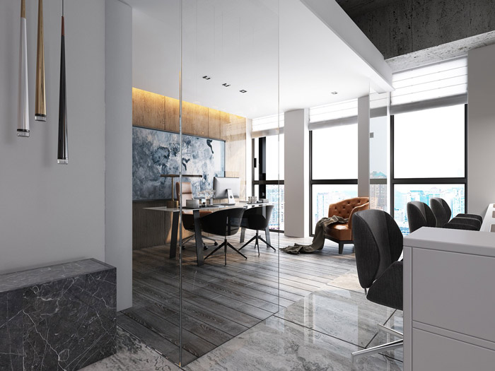 家庭總經理辦公室設計裝修效果圖