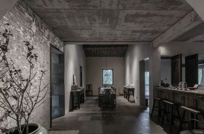 中式古典辦公室茶水間裝修設計效果圖