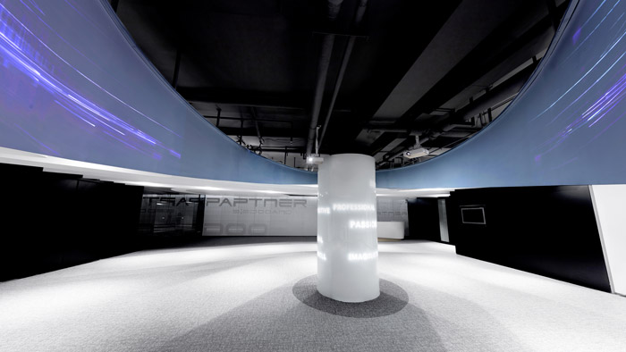 創意辦公室展廳裝修設計效果圖