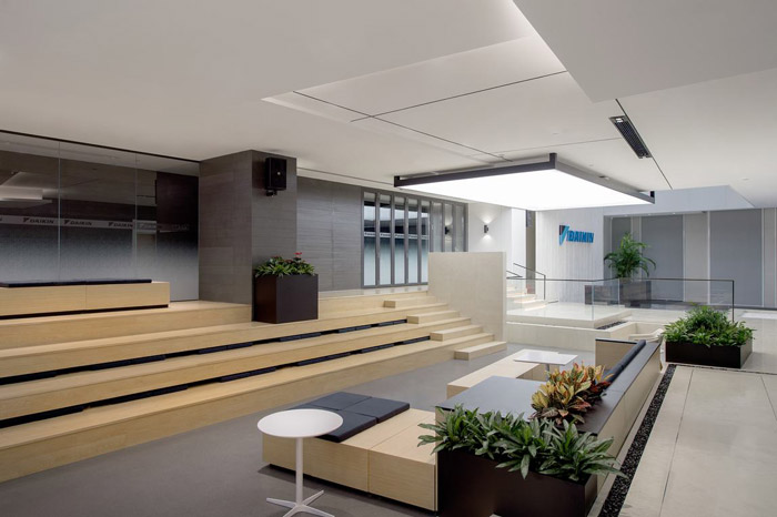 總部辦公樓接待區裝修設計效果圖