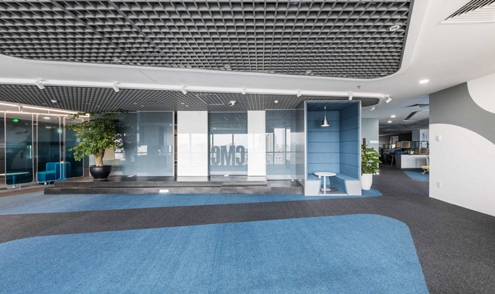 科技類公司辦公室交流區(qū)裝修設(shè)計效果圖