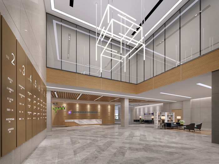 杭州環(huán)保公司辦公室裝修設計效果圖