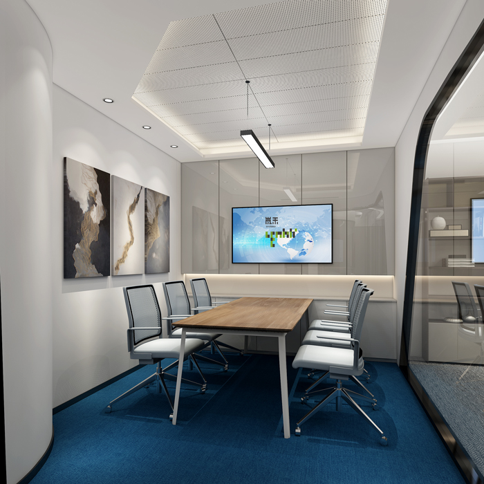 醫(yī)療公司辦公室會議室裝修設(shè)計(jì)效果圖