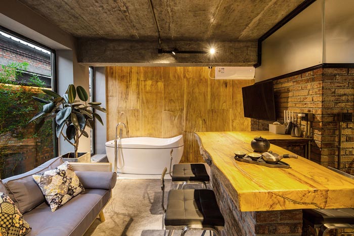 鄉村民宿客廳設計效果圖