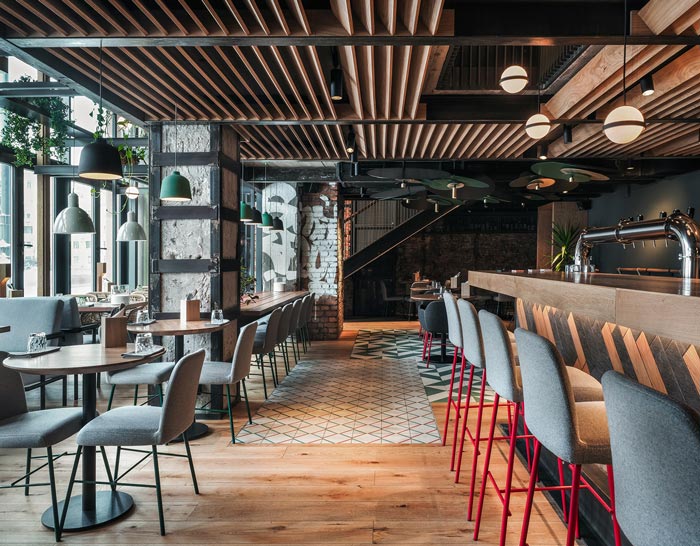 特色餐館大廳裝修設計效果圖