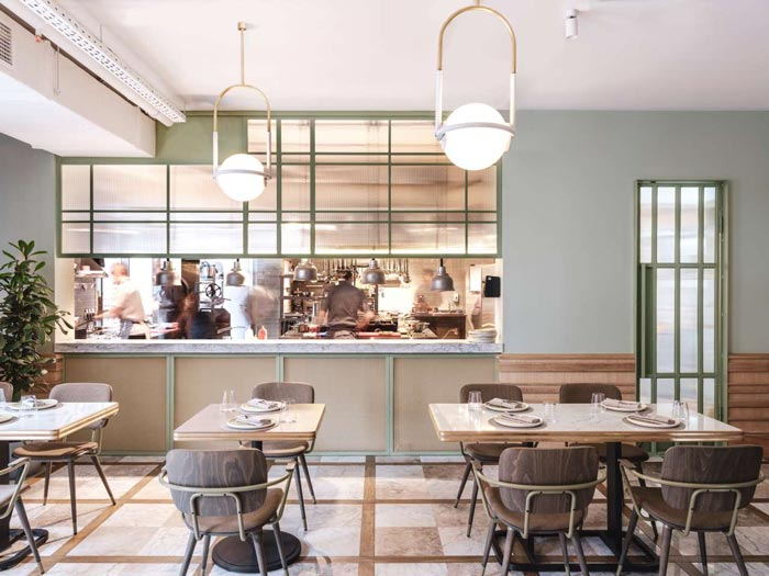 兩層夢幻餐廳餐區(qū)裝修設(shè)計效果圖