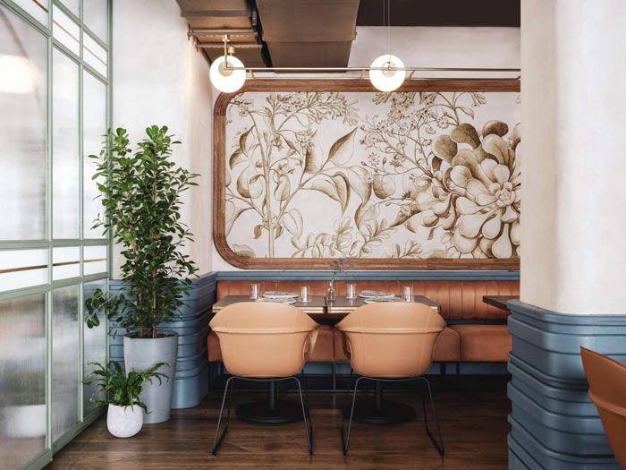 兩層夢幻餐廳餐區(qū)裝修設(shè)計效果圖