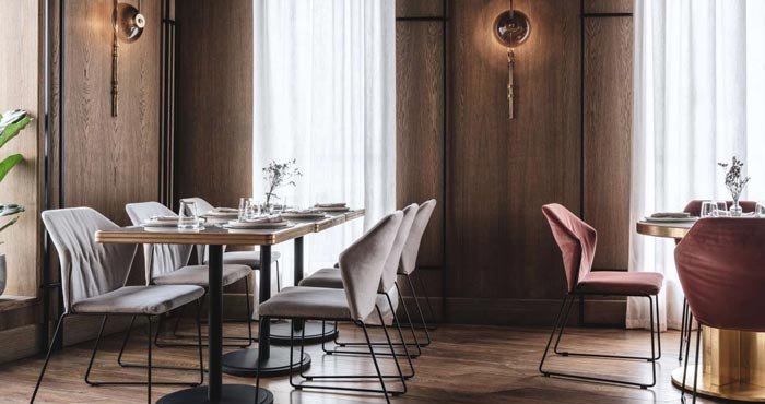 兩層夢幻餐廳二樓裝修設(shè)計效果圖