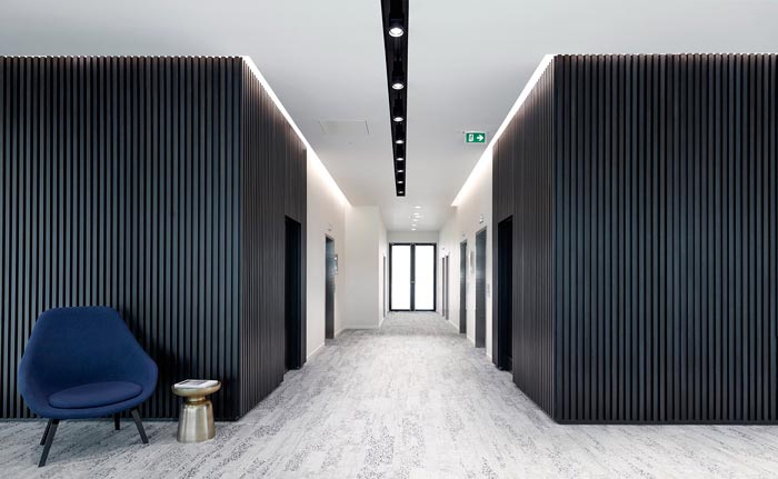 商業(yè)園辦公室電梯間裝修設計效果圖