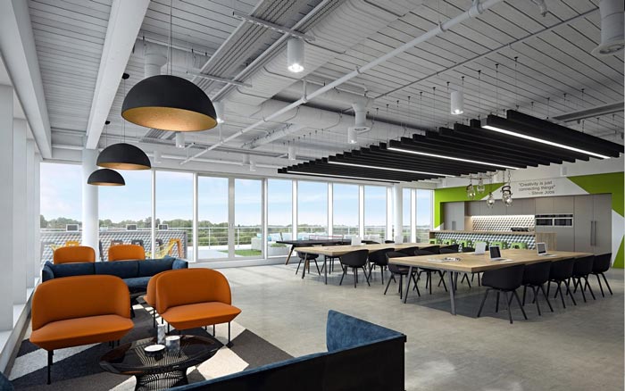 商業(yè)園辦公室休息區(qū)裝修設計效果圖